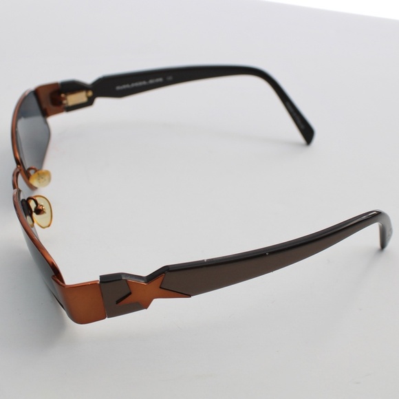 Thierry Mugler VTG Bronze Brown Metal Frame Prescription Sunglasses C2 51-17-130 - Picture 5 of 13